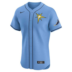 Tampa Bay Rays Alternate Vapor Premier Elite Patch Jersey Light Blue
