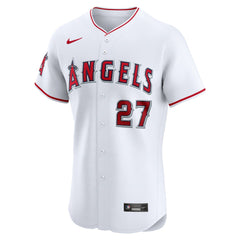 Mike Trout Los Angeles Angels Home Elite Player Jersey White