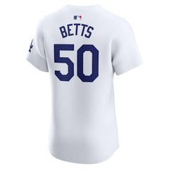 Mookie Betts Los Angeles Dodgers Home Elite Jersey White
