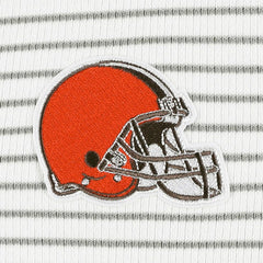 Cleveland Browns Antigua Women's Maverick Waffle Henley Long Sleeve T-Shirt - White outlet