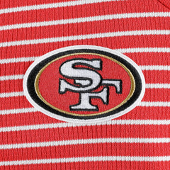 San Francisco 49ers Antigua Women's Maverick Waffle Henley Long Sleeve T-Shirt - Scarlet on sale