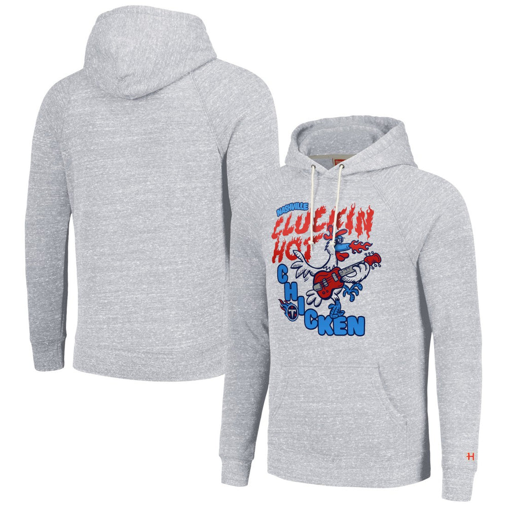 Tennessee Titans Homage Unisex NFL x Guy Fieri’s Flavortown Tri-Blend Pullover Hoodie - Ash for sale