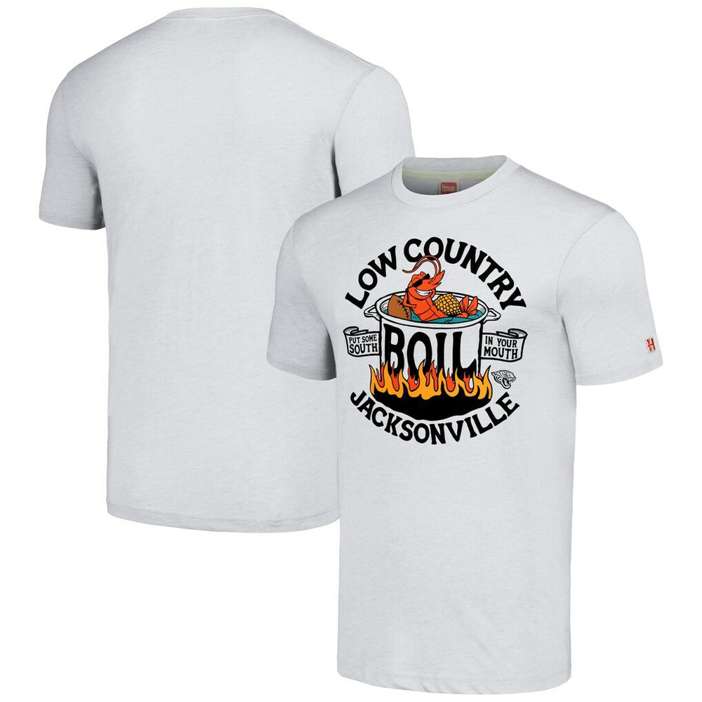 Jacksonville Jaguars Homage Unisex NFL x Guy Fieri’s Flavortown Tri-Blend T-Shirt - Ash discount