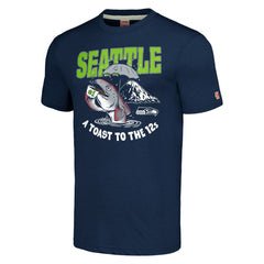 Seattle Seahawks Homage Unisex NFL x Guy Fieri’s Flavortown Tri-Blend T-Shirt - Navy sale