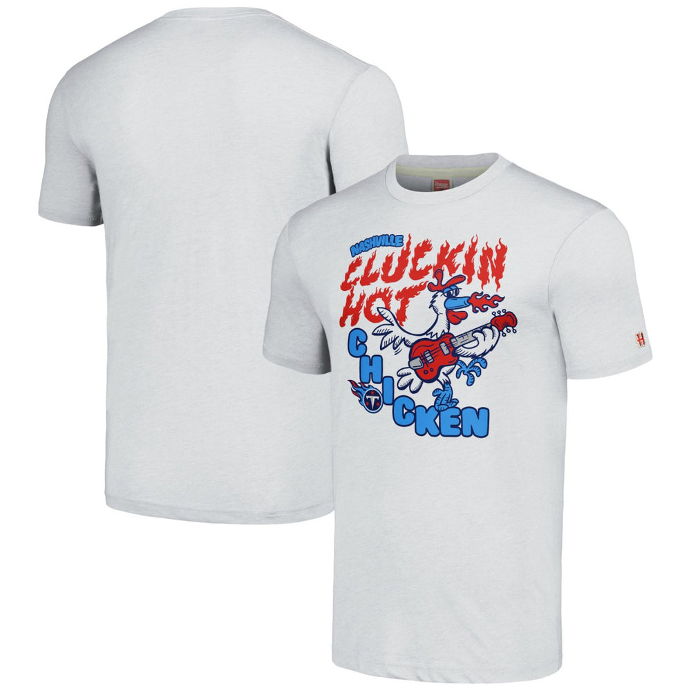Tennessee Titans Homage Unisex NFL x Guy Fieri’s Flavortown Tri-Blend T-Shirt - Ash on sale