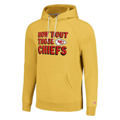 Kansas City Chiefs Homage Unisex Hyperlocal Raglan Pullover Hoodie - Gold on sale