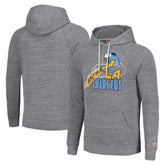 Los Angeles Chargers Homage Unisex Hyperlocal Raglan Pullover Hoodie - Gray online