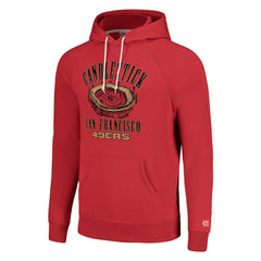 San Francisco 49ers Homage Unisex Hyperlocal Raglan Pullover Hoodie - Scarlet sale