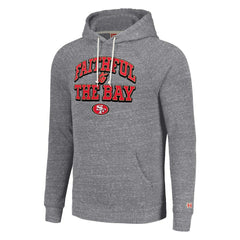 San Francisco 49ers Homage Unisex Hyperlocal Raglan Pullover Hoodie - Gray on sale