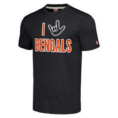 Cincinnati Bengals Homage Unisex The NFL ASL Collection by Love Sign Tri-Blend T-Shirt - Charcoal discount