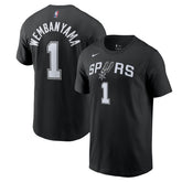 Victor Wembanyama San Antonio Spurs Icon 2022/23 Name & Number T-Shirt - Black shop