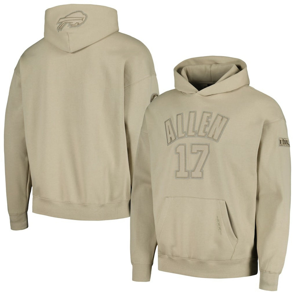 Josh Allen Buffalo Bills Pro Standard Player Name & Number Pullover Hoodie - Tan online