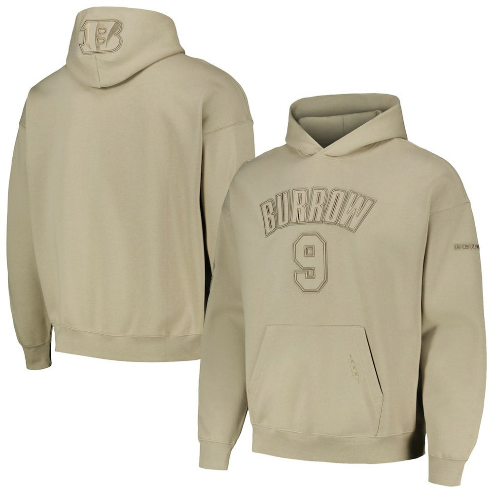 Joe Burrow Cincinnati Bengals Pro Standard Player Name & Number Pullover Hoodie - Tan online