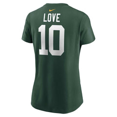 Jordan Love Green Bay Packers Women's Player Name & Number T-Shirt - Green on sale
