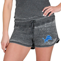 Detroit Lions Concepts Sport Women's Resurgence Waffle Knit Shorts - Charcoal outlet