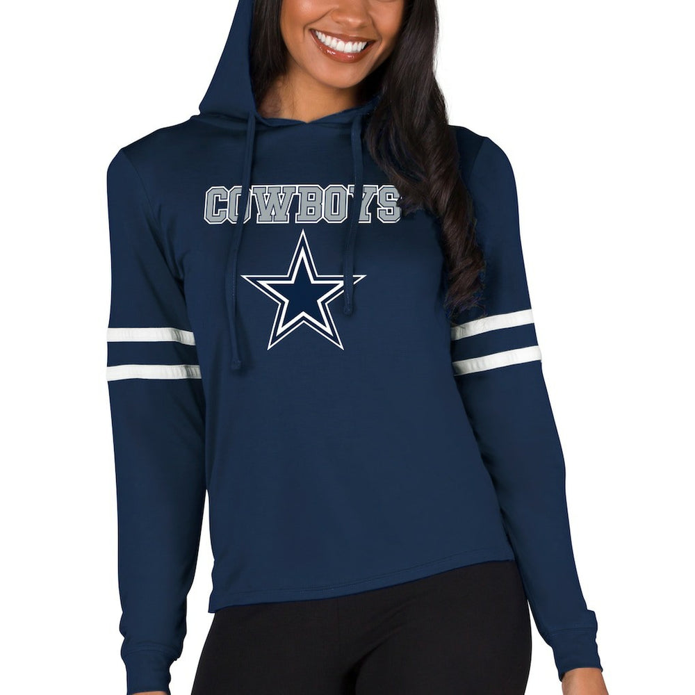 Dallas Cowboys Concepts Sport Women's Marathon Lightweight Lounge Pullover Hoodie - Navy on sale