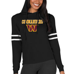 Washington Commanders Concepts Sport Women's Marathon Lightweight Lounge Pullover Hoodie - Black sale