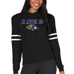 Baltimore Ravens Concepts Sport Women's Marathon Lightweight Lounge Pullover Hoodie - Black outlet