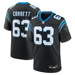 Austin Corbett Carolina Panthers Team Game Jersey - Black discount