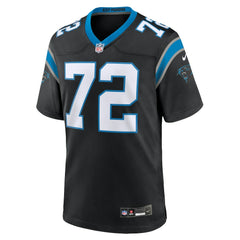 Taylor Moton Carolina Panthers Team Game Jersey - Black on sale