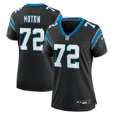 Taylor Moton Carolina Panthers Women's Team Game Jersey - Black cheap