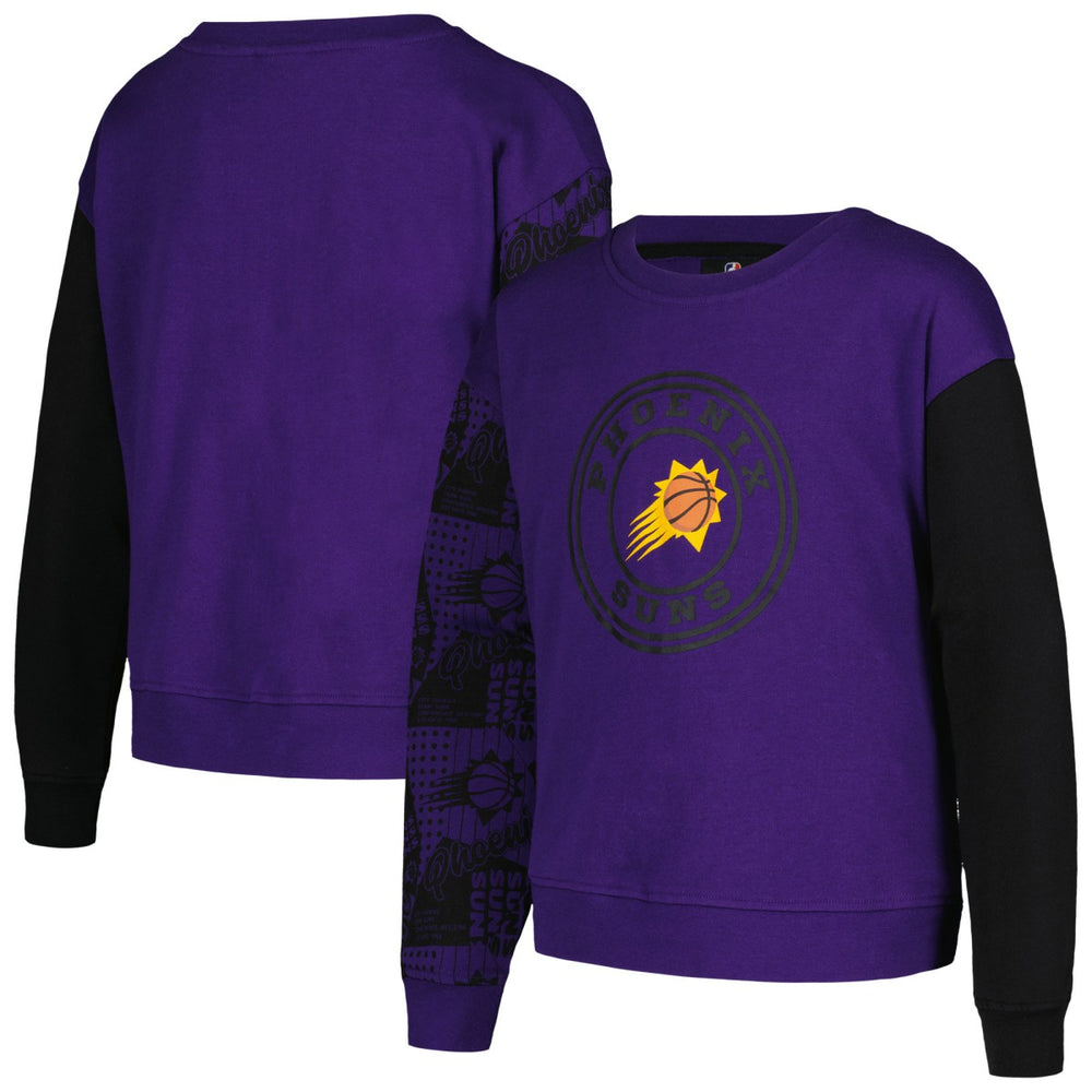 Phoenix Suns Girls Youth Trifecta Pullover Sweatshirt - Purple shop