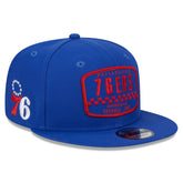 Philadelphia 76ers Rally Drive Finish Line Patch 9FIFTY Snapback Hat - Royal online