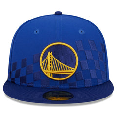 Golden State Warriors Rally Drive Checkerboard 59FIFTY Crown Fitted Hat sale - Royal on sale