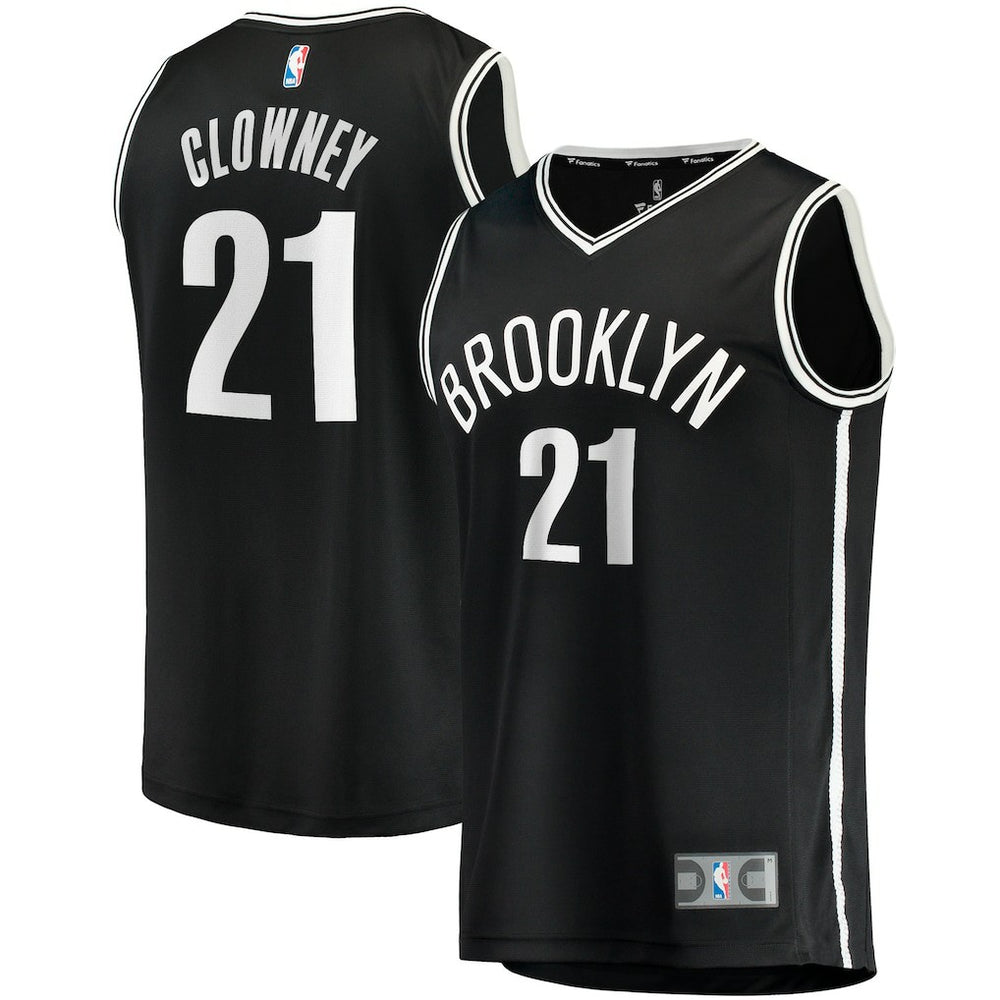 Noah Clowney Brooklyn Nets Fast Break Replica Jersey - Icon Edition - Black outlet