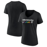 Minnesota Twins Women's City Pride V-Neck T-Shirt Black