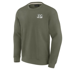 Cincinnati Bengals Unisex Elements Super Soft Pullover Sweatshirt - Olive online