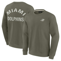 Miami Dolphins Unisex Elements Super Soft Pullover Sweatshirt - Olive online