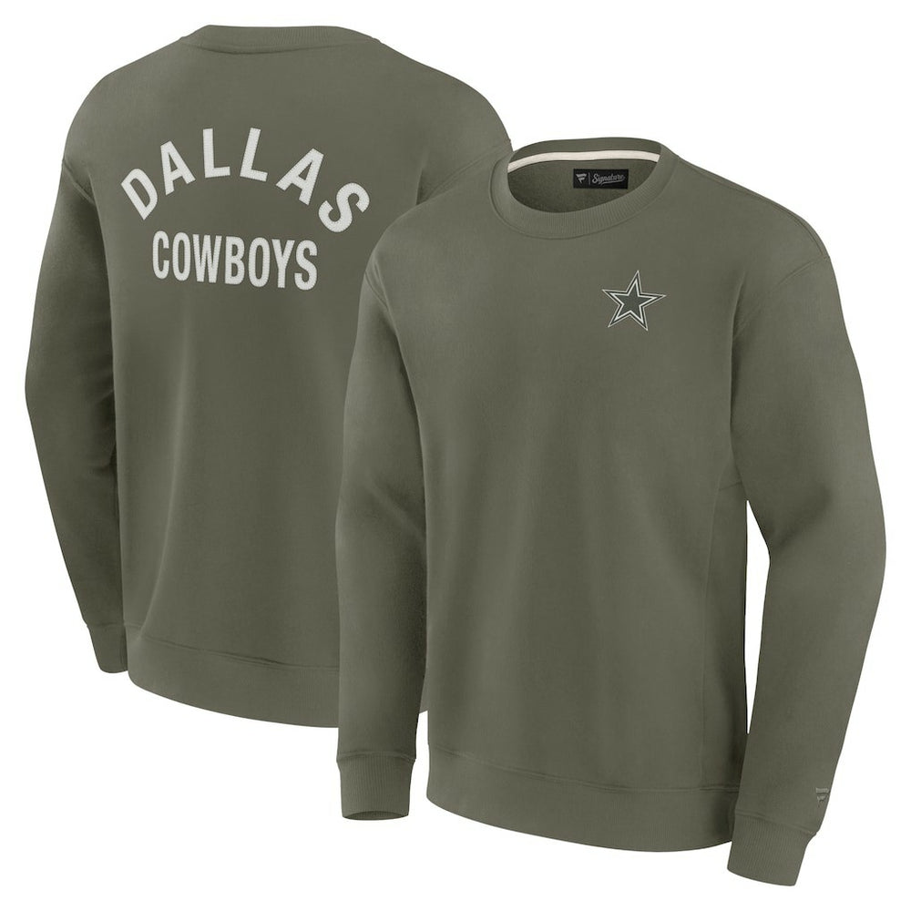 Dallas Cowboys Unisex Elements Super Soft Pullover Sweatshirt - Olive outlet