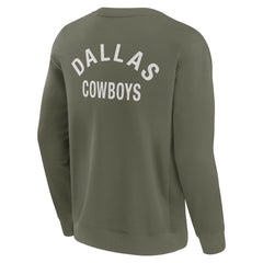 Dallas Cowboys Unisex Elements Super Soft Pullover Sweatshirt - Olive outlet