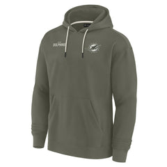 Miami Dolphins Unisex Elements Super Soft Fleece Pullover Hoodie - Olive discount