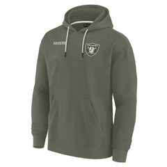 Las Vegas Raiders Unisex Elements Super Soft Fleece Pullover Hoodie - Olive cheap