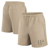 Cincinnati Bengals Unisex Elements Super Soft Fleece Shorts - Khaki for sale