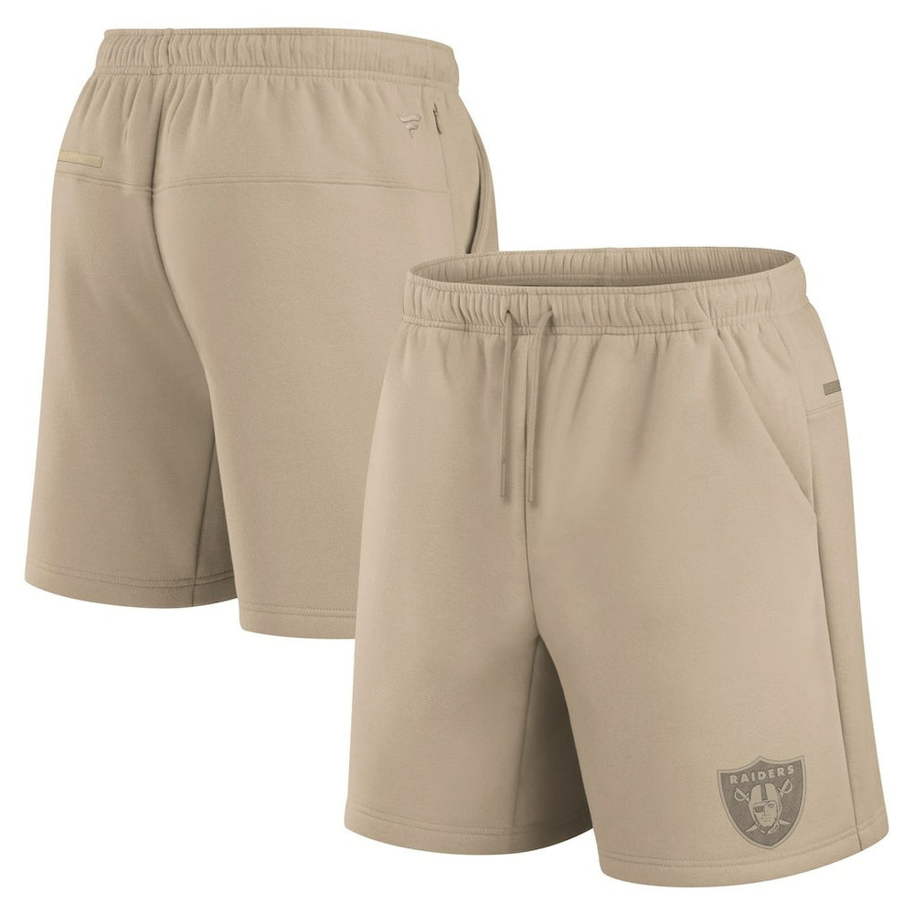 Las Vegas Raiders Unisex Elements Super Soft Fleece Shorts - Khaki outlet