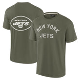 New York Jets Unisex Elements Super Soft Short Sleeve T-Shirt - Olive discount