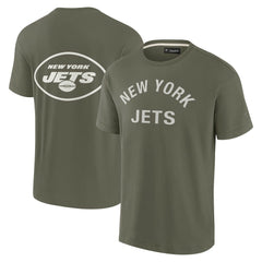 New York Jets Unisex Elements Super Soft Short Sleeve T-Shirt - Olive discount