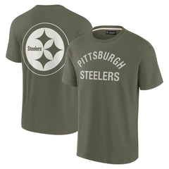Pittsburgh Steelers Unisex Elements Super Soft Short Sleeve T-Shirt - Olive cheap