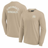Cincinnati Bengals Unisex Elements Super Soft Long Sleeve T-Shirt - Khaki outlet