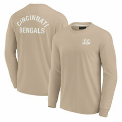 Cincinnati Bengals Unisex Elements Super Soft Long Sleeve T-Shirt - Khaki outlet