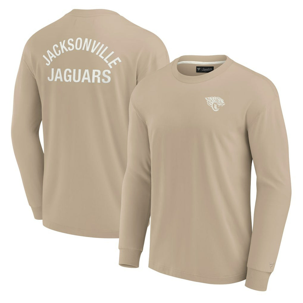 Jacksonville Jaguars Unisex Elements Super Soft Long Sleeve T-Shirt - Khaki for sale
