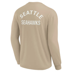 Seattle Seahawks Unisex Elements Super Soft Long Sleeve T-Shirt - Khaki outlet