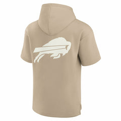 Buffalo Bills Unisex Elements Super Soft Fleece Short Sleeve Pullover Hoodie - Khaki online