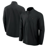 New York Jets Front Office Micro Tonal Quarter-Zip Pullover - Black sale