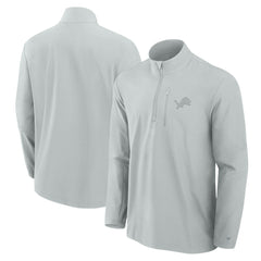 Detroit Lions Front Office Micro Tonal Quarter-Zip Pullover - Gray cheap