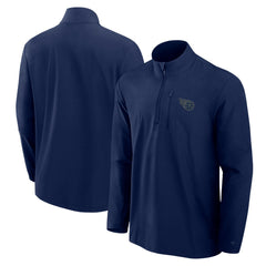 Tennessee Titans Front Office Micro Tonal Quarter-Zip Pullover - Navy for sale