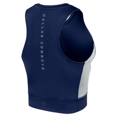 Dallas Cowboys Women's Studio Fitted Gym Tank Top - Navy for sale